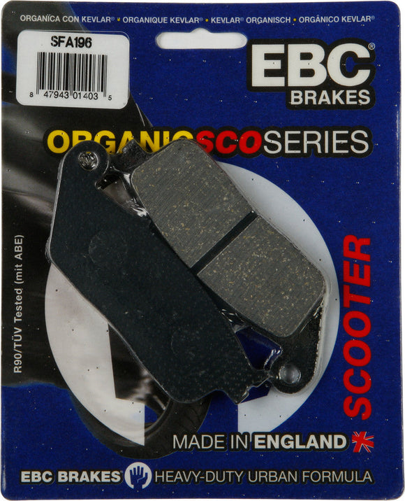 EBC Organic Brake Pads | SFA196