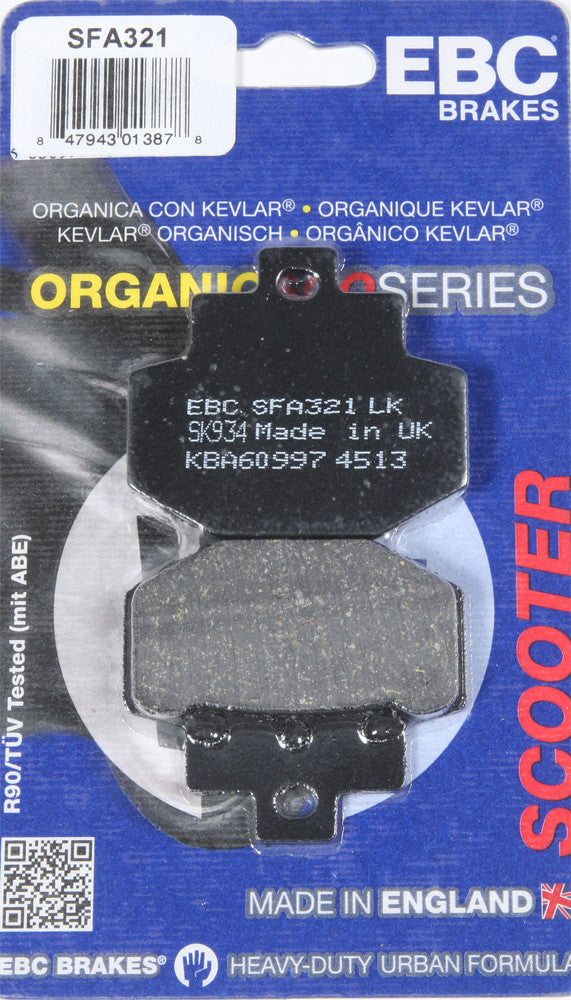 EBC Organic Brake Pads | SFA321