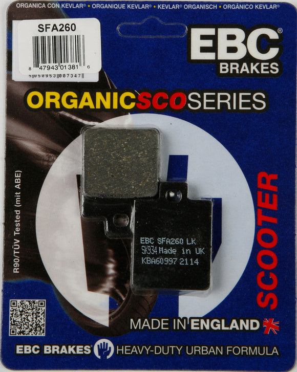 EBC Organic Brake Pads | SFA260