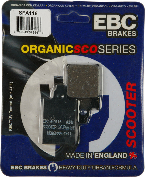 EBC Organic Brake Pads | SFA116