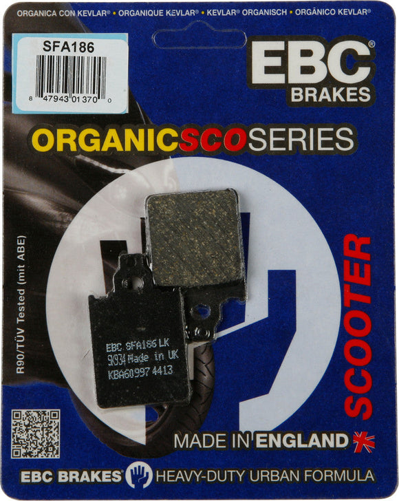 EBC Organic Brake Pads | SFA186