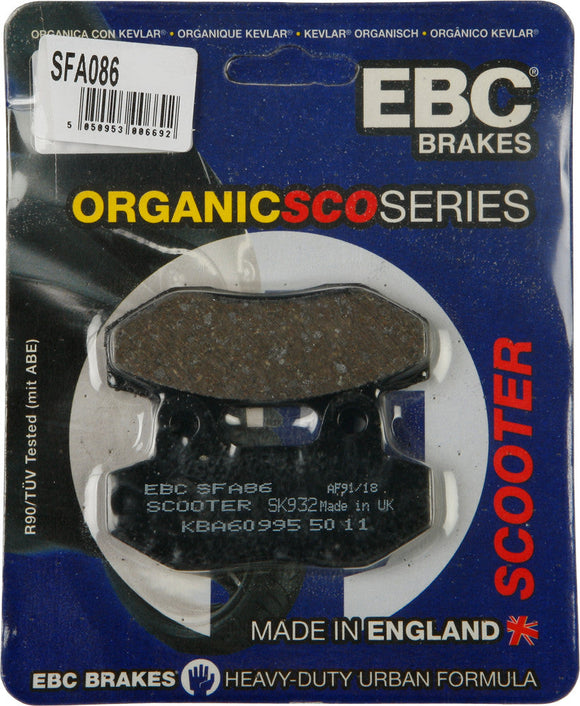 EBC Organic Brake Pads | SFA86