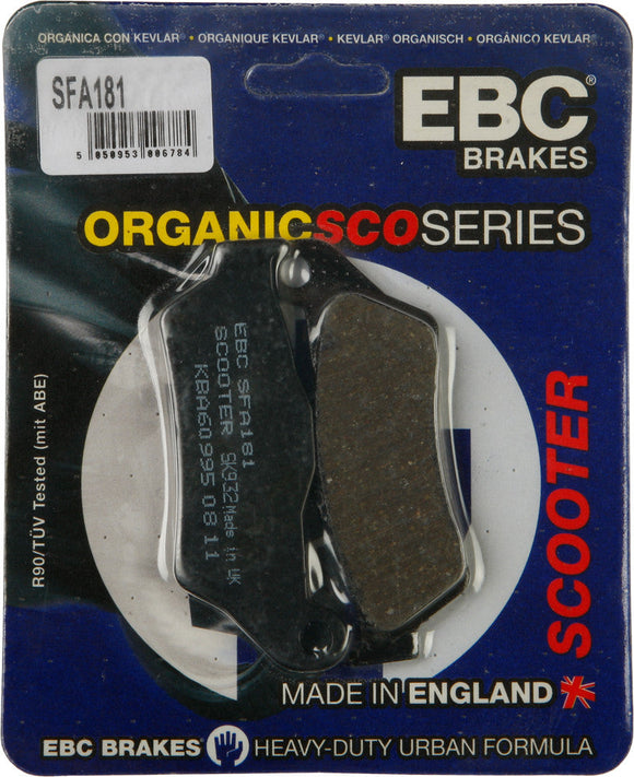EBC Organic Brake Pads | SFA181