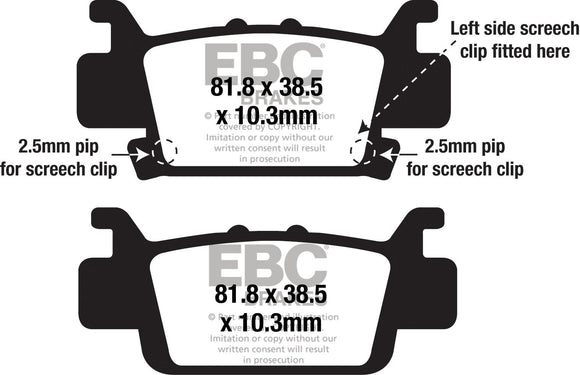 EBC Standard Brake Pads | FA703SV