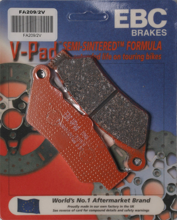 EBC Semi-Sintered Brake Pads | FA209/2V