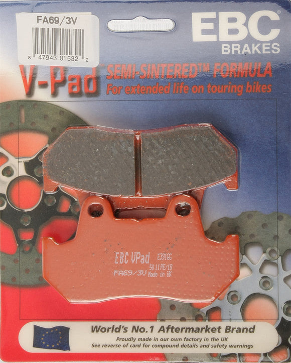 EBC Semi-Sintered Brake Pads | FA69/3V