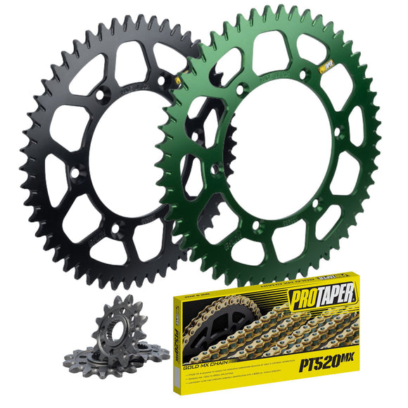 ProTaper Gold Series Chain & Sprocket Kit Kawasaki KLX250/S/SF-300R