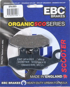 EBC Organic Brake Pads | SFA353