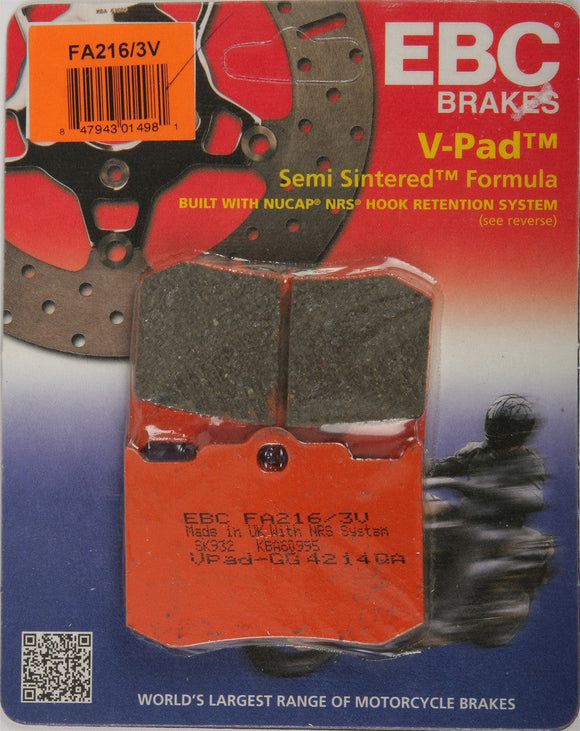 EBC Semi-Sintered Brake Pads | FA216/3V