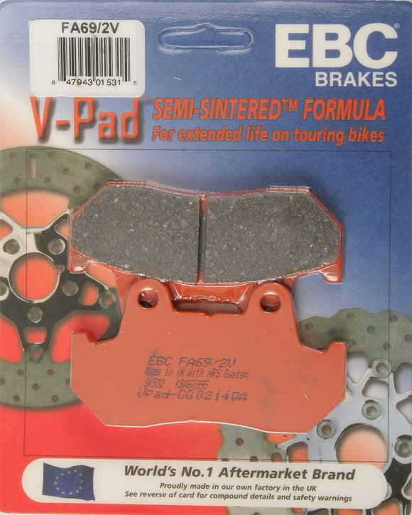 EBC Semi-Sintered Brake Pads | FA69/2V
